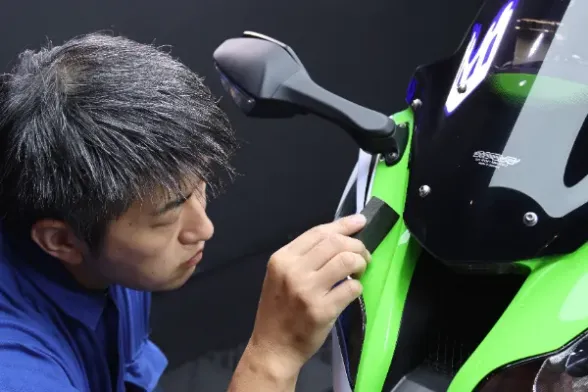 ガラスコーティング２回目：手塗り